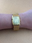 Gold Dial Vintage Seiko Slim Quartz Men   s  Wrist Watch