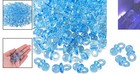 Cute Solid Blue Acrylic Pacifiers - 144 Pieces For Baby Shower Festivities