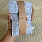 Hawaiian Airlines Travel Amenity Kit Gray Felt Bag Wood Tag New Old Stock