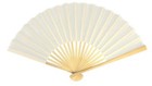 9  White Silk Hand Fans For Weddings  10 Pack 