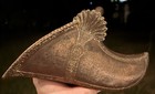 Antique Conquistador Style South American   Spanish Ornate Brass Slipper Stirrup