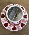 Home Interiors Valentine Hearts Candle Holder   Shade Set Of 2 Pcs Globe   Base