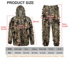 Leaf Ghillie Suit Woodland Camo Camouflage Clothing 3d Jungle Hunting M l