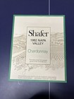 Shafer Vineyards 1982 Napa Valley John Shafer Signed Wine Poster Chardonnay
