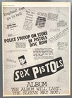 Sex Pistols 1977 Uk Poster Advert Never Mind The Bollocks Here s The Punk