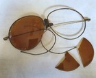 Rare Authentic Vtg Original Ww2 Folding Aviator Teardrop Zero Pilot Sunglasses 