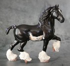 Custom Breyer Classic Sire Stallion Black Overo Ooak Hand Painted Beautiful 