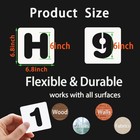6 Inch Letter Stencils Numbers Craft Stencils  36 Pcs Alphabet Stencils Letter