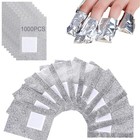 1000pcs Nail Polish Remover Foil Wraps With Lint-free Cotton Pads  Gel Soak Off