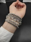 David Yurman 29mm Multi Row Chain Bracelet Sterling Silver 7 5 