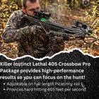 Killer Instinct Lethal 405 Scope Crossbow Package 4x32 Crossbow Scope