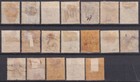 F-ex52329 Ceylon 1882-1892 Overprint Stamps Lot 