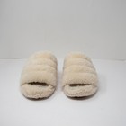 Ugg Australia Women s Fluff Yeah Slide Sheepskin Open Toe Slipper Sandal Ivory 9