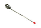 Usa Seller  Bar Cocktail Spoon 11  Red Knob   Free Shipping Us Only