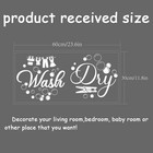 Laundry Room Wall Sticker Vinyl Wash Dry Decal Washing Machine Diy Decor 24 x12 