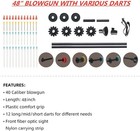 Target Game Set 48    40 Caliber With 36 Pcs Target Practice  2 Papers