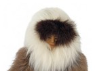 Vtg Alaska Native Eskimo Doll Carved Wood Face Fur Parka 11  Inuit