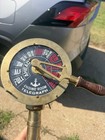 Vintage Brass Ship Engine Order Telegraph Nautical Maritime Wood Base Working