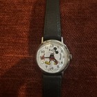 Vintage Mickey Mouse Walt Disney Productions 17 Jewels Wind Up Swiss Made 