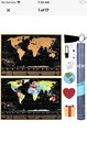 Large Scratch Off World Map  33 x 23 