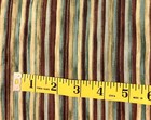 Fabric Traditions Stripe Fabric-by The Yard-green  Teal  Brown  Gold Metallic