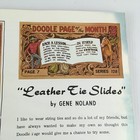 Vtg Doodle Page Leather Tie Slides Series 12b Pg 7 Craftool Tracing Pattern