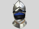 Medieval Close Armet Helmet     Steel 18 Gauge   Larp  Knight Cosplay  Halloween