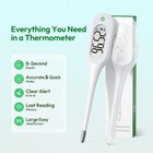 8 Seconds Thermometer For Adults   Kids  Accurate   Safe Baby White