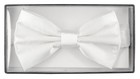 100  Silk Bowtie Solid White Color Mens Bow Tie For Tuxedo Or Suit