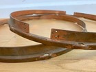 Slingerland Radio King Snare Drum Rim Hoop Set Pair Lot Of 2x 40s 50s Vtg Copper