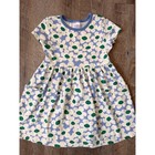 Hanna Anderson Short Sleeve Blue Floral Dress For Girls  Size 5