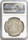 1796 Lima Ij Silver Peru 8 Reales Charles Iv Coin Lima Mint Ngc About Unc 58