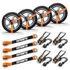 4 Pack Car Tie Down Straps For Tie Down Straps With Chain Anchors