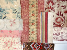 Antique Worn French Fabrics Textile Study  Slow Stitching  Mending