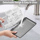 Toothbrush Holders For Bathrooms Plastic Countertop Organizer Compartment Vanity