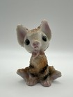 Pair Of Vintage Kitty Cat   Puppy Dog Figurine 3   sugar Glaze Texture Japan