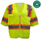 Class 3  Hi-vis Two Tones  Safety Reflective Safety Vest Short Sleeve-mv7811 12