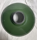 Vintage Green Porcelain Enamel Factory Warehouse Hanging Light Shade 14   