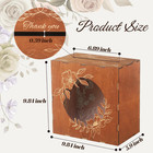 Wooden Wedding Card Box With Acrylic Panel     Honeymoon Fund Box For Wedding  Rus
