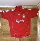 Mens Fc Liverpool 2008 2009 Gerrard  8 Soccer Football Shirt Jersey Size Xl
