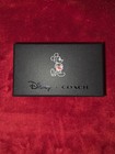 Nwt Disney X Coach Mickey Mouse Bag Charm Hang Tag Key Fob Leather Blue