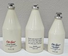  3  Old Spice After Shave cologne Original Empty Bottles 2 Star Caps 1 Plain Cap