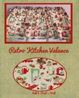 Fifties Kitchen Valance Vintage Home Decor 42 w X 14 l Gift For Housewarming