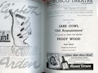 1941 Morosco Theater Playbill -peggy Wood  kent Smith - Old Acquaintance