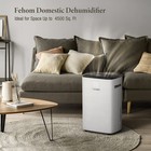 4500 Sq  Ft Dehumidifier With Drain Hose - Ideal For Bedrooms  Basements  Bat   