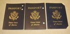 3 Vintage  Passports  International   Us Cancel Void Passports Collectible