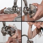 Haws 7620 Plumbed Eyewash  Faucet Mount  Plumbed  2 In H   3 1 2 In W