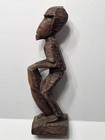 Vintage African Drummer Wood Sculpture Hand Carved Tribal Art