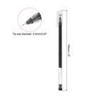 Black Gel Pens 30pcs Fine Point Clear Rod 0 5mm Roller Ball 156mm Gel Ink Pens