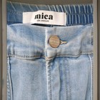 Mica Women s Shorts Light Blue Elastic Waist Pockets Size Xlarge